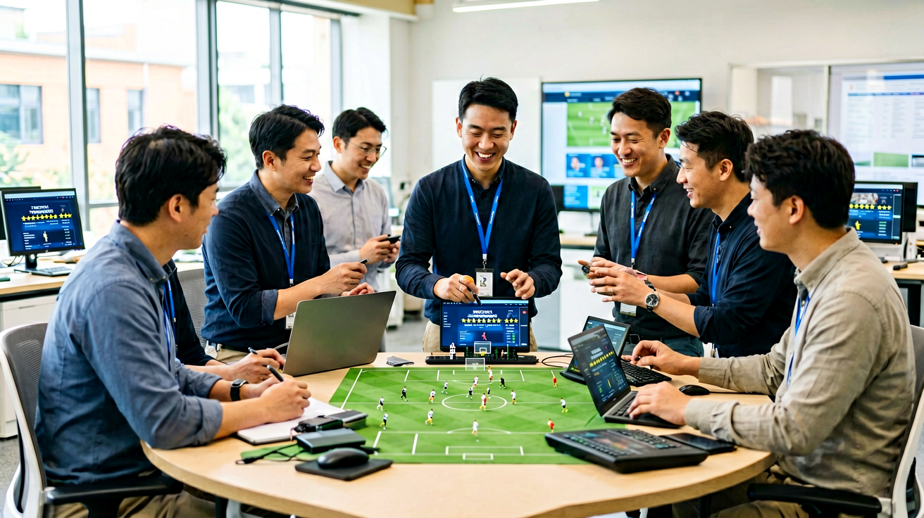 比赛战术分析内容，展示教练团队战术布置场景